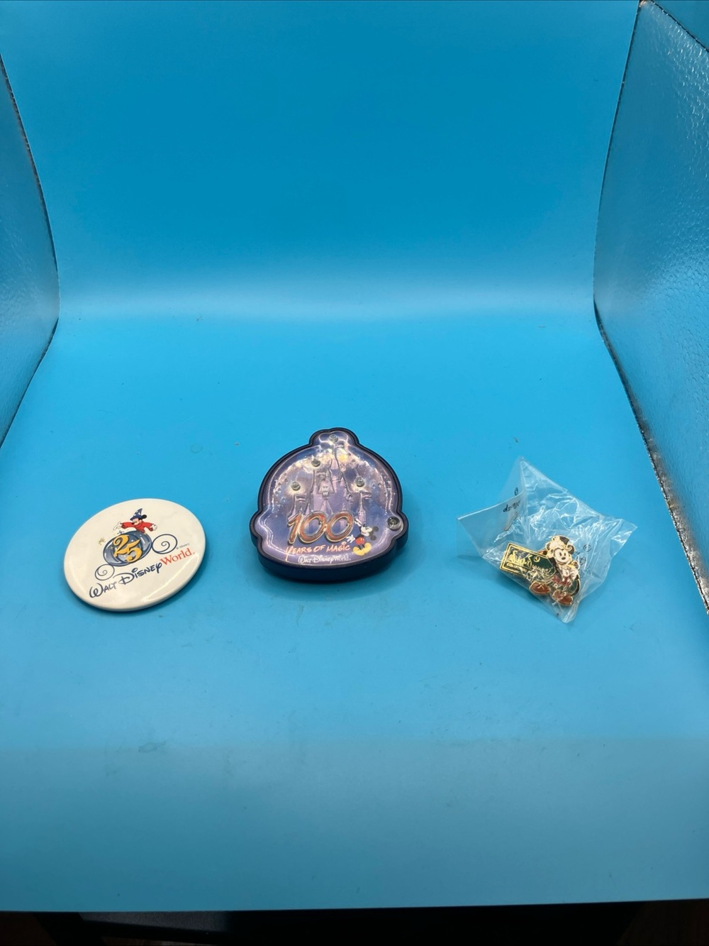 Lot Of 3 Vintage Disney World pins. Mickey Mouse Works